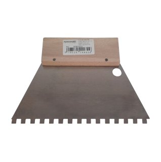 Leim Klebstoff Trapez Zahnspachtel Bodenleger 180mm x 130mm gezahnt C2 (6x6mm)