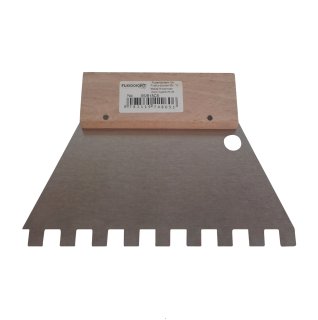 Leim Klebstoff Trapez Zahnspachtel Bodenleger 180mm x 130mm gezahnt C5 (10x10mm)