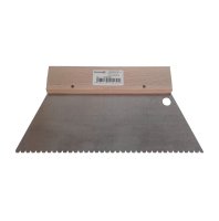 Leim Klebstoff Kleber Trapez Zahnspachtel Bodenleger 250mm x 130mm B3 (3.4x3.6mm)