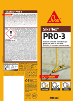 Sikaflex Pro 3 1K Polyurethan PU Dichtstoff 300ml Kartusche kieselgrau