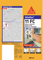 Sikaflex 11 FC 1K Polyurethan Kleb Dichtstoff 300ml Kartusche schwarz