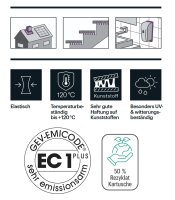 Ramsauer 600 Silikon Kleber 1K Silikon Klebstoff 395g Kartusche