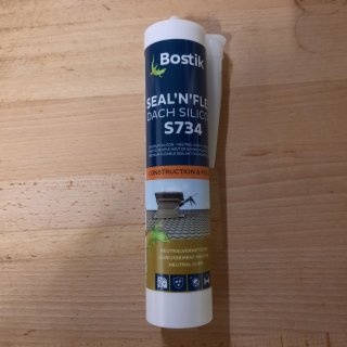 Bostik S734 Seal N Flex Dach Silicon transparent 300ml Kartusche Sonderposten MHD 01/25