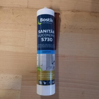 Bostik S730 Sanitär Silicon Pro braun 1K Silikon Dichtstoff 300ml Kartusche MHD 09/25 Sonderposten