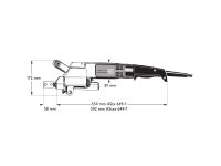 Fein Elektro Rohr Stichsäge AStxe 649-1 750Watt