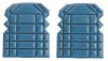 Nierhaus Arbeitshosen Kniepolster Nr. 43  240 x 185 x 17 mm blau