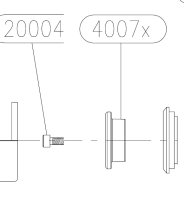 MK Dichtstoff-Klebstoff Fugenpistolen Kartuschenkolben 4007X