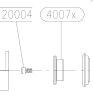 MK Dichtstoff-Klebstoff Fugenpistolen Kartuschenkolben 4007X