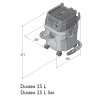 Fein Industrie Nass-Trocken Sauger Dustex 25 L Set 1380Watt