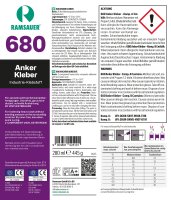 Ramsauer 680 Anker Kleber Klebstoff 2K Injektionsmörtel 445g Kartusche