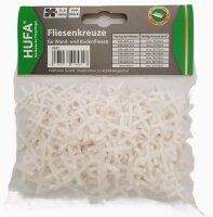 Hufa Kunststoff Fliesenkreuze weiß 2.5mm 200...