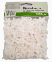 Hufa Kunststoff Fliesenkreuze weiß 5mm 200 Stück