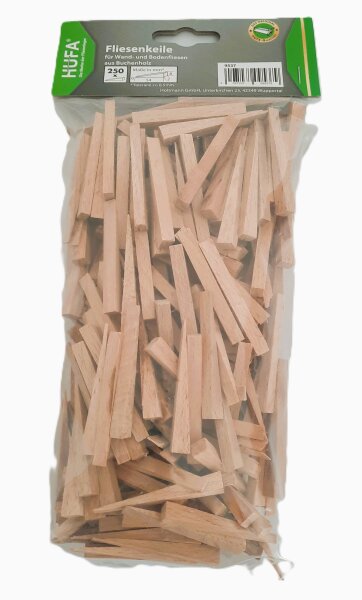 Hufa Buche Holz Fliesenkeile 250 Stück