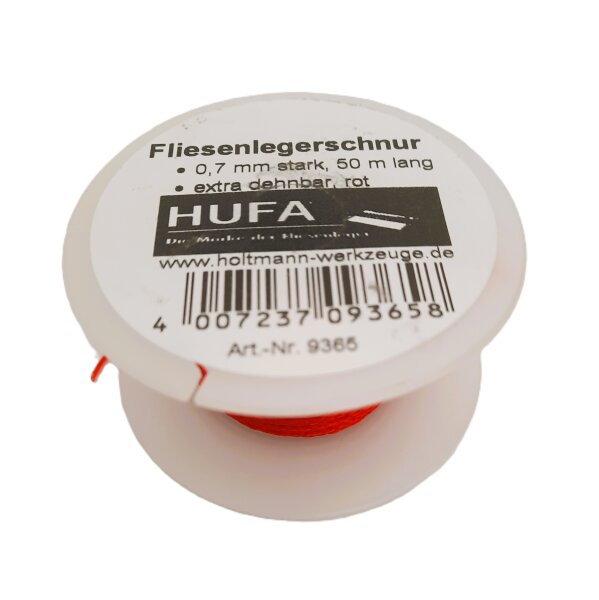 Hufa Fliesenleger Schnur Ø 0.7mm x 50m rot