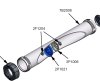 COX Ersatzteil 7B 2008 Barrel Combi 375mm/600ml Aluminium Rohr