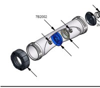 COX Ersatzteil 7B 2002 Barrel Combi 229mm/310ml Aluminium...