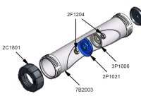 COX Ersatzteil 7B 2003 Barrel Combi 267mm/400ml Aluminium...