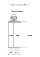 Mixpac 2 K Klebstoff F-System 405ml 2:1 Leerkartusche