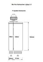Sulzer Mixpac 2 K Klebstoff F-System 425ml 4:1 Leerkartusche