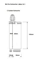 Sulzer Mixpac 2 K Klebstoff C-System 495ml 10:1 Leerkartusche