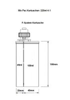 Mixpac 2 K Klebstoff F-System 225ml 4:1 Leerkartusche