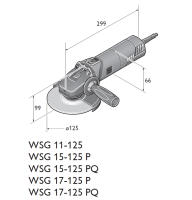 Fein Elektro Compact Hand Winkelschleifer WSG 15-125 P...