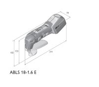 Fein Akku Metall Blechschere ABLS 18 1.6 E Select plus 18Volt bis 1.6mm