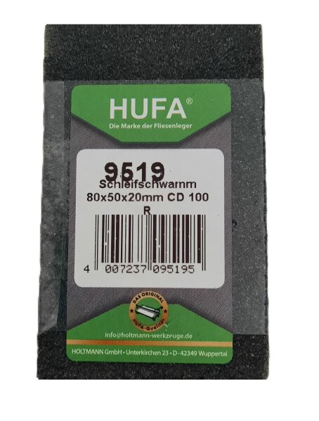 Hufa Gummischleifer 80x50x20mm
