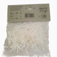 Hufa Kunststoff Fliesenkreuze weiß 1mm 200 Stück