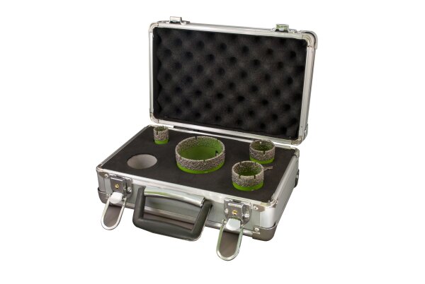 Hufa Winkelschleifer Diamantbohrkronen Set 4-teilig inkl. Koffer