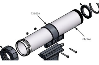 COX Ersatzteil 7B 3002 Barrel Airflow Cartridge 276mm/400ml Alu-Rohr