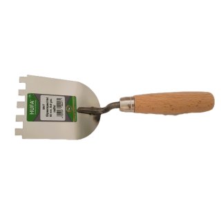 Hufa Gipserspachtel 80mm Edelstahl Holzgriff 8x8mm gezahnt