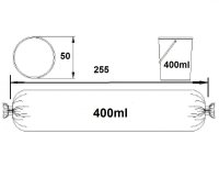 MK H3 400ml Gebinde Beutel Dichtstoff Klebstoff Fugenpistole