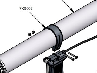 PC Cox Ersatzteil 7X S007 Serie 1 Barrel Strap Rohrhalter mit Schrauben Ø 50mm