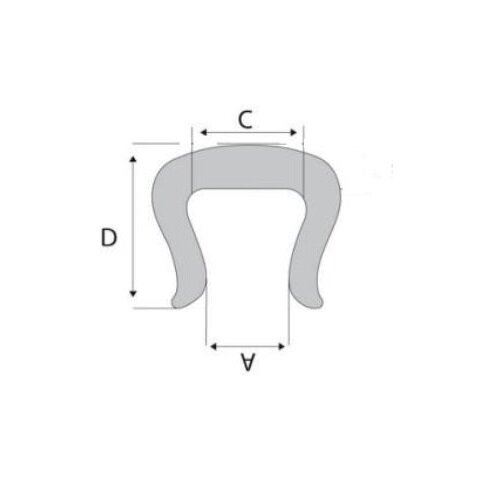 Kantenschutzecke in U-Form für empfindliche Scheiben und Platten aus PE-Schaum 