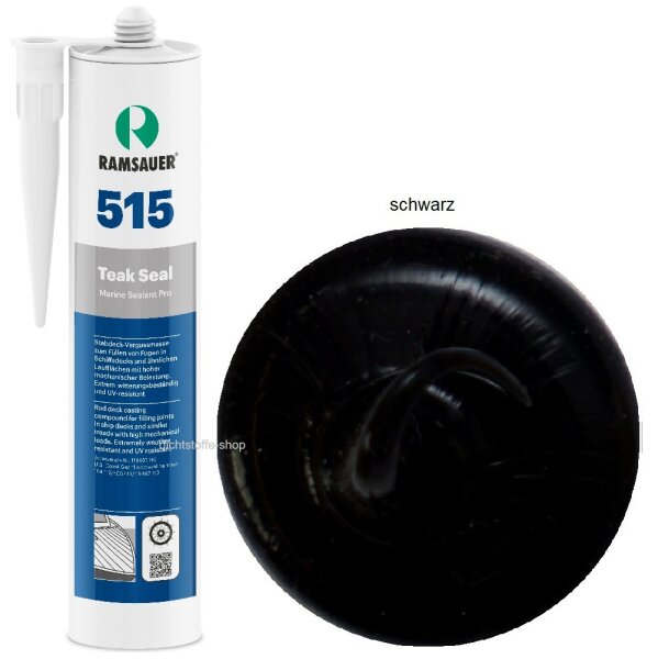 Ramsauer Marine 515 Teak Seal schwarz 1K Silicon Boot Dichtstoff 310ml Kartusche
