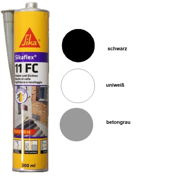 Sikaflex 11 FC 1K Polyurethan Klebstoff Dichtstoff 300ml Kartusche