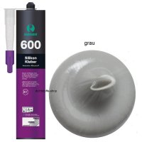 Ramsauer 600 1K Silikon Klebstoff 395g Kartusche grau