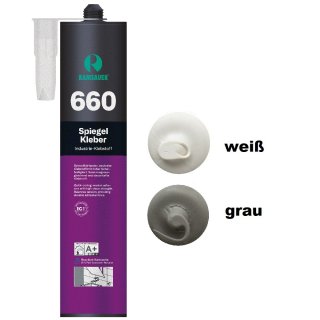 Ramsauer 660 Spiegel Kleber 1K Hybrid Klebstoff 430g Kartusche