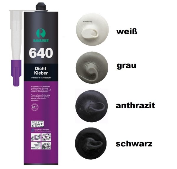Ramsauer 640 Dicht Kleber 1K Hybrid Klebstoff 460g Kartusche