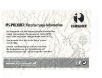 Ramsauer 640 Dicht Kleber 1K Hybrid Klebstoff 460g Kartusche