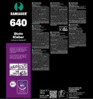 Ramsauer 640 Dicht Kleber 1K Hybrid Klebstoff 460g Kartusche