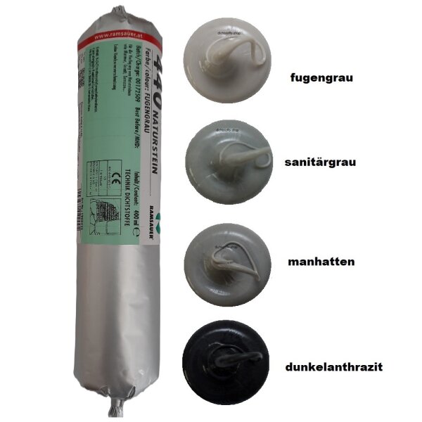 Ramsauer 440 Naturstein 1K Silicon Dichtstoff 400ml Folienbeutel