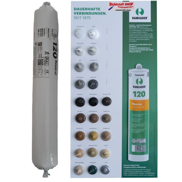 Ramsauer 120 Neutral 1K Silicon Dichtstoff 600ml Folienbeutel