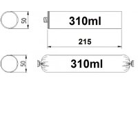 COX UltraFlow Combi Sachet 25:1 310ml Kartuschen-Beutel...