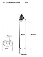 COX 2K Klebstoff Dosierpistole CCM 310X 150ml - 330ml 1:1 Koaxialkartusche