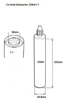 COX 2K Klebstoff Dosierpistole CCM 310X 150ml - 330ml 1:1 Koaxialkartusche