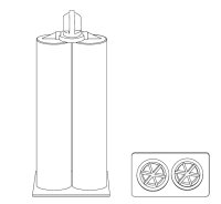 COX 2K Klebstoff Dosierpistole CBM 25 50ml...