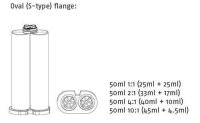 COX 2K Klebstoff Dosierpistole MR 50 50ml 1:1/2:1/4:1/10:1 Mixpac S-Kartusche