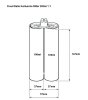 COX 2K Klebstoff Dosierpistole TBM 100 200ml 1:1/150ml 2:1 Doppelkartusche